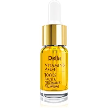 Delia Cosmetics Professional Face Care Vitamins A+E+F ser pentru contur pentru fata si decolteu