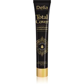 Delia Cosmetics Total Cover machiaj rezistent la apa SPF 20 ieftin