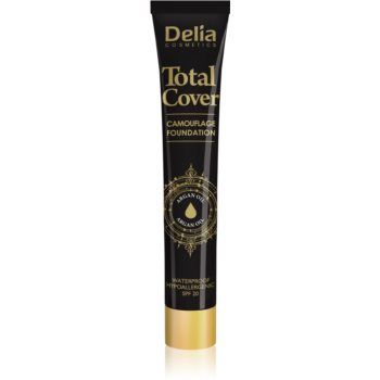 Delia Cosmetics Total Cover machiaj rezistent la apa SPF 20