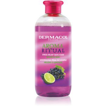 Dermacol Aroma Ritual Grape & Lime spumă de baie anti-stres ieftin