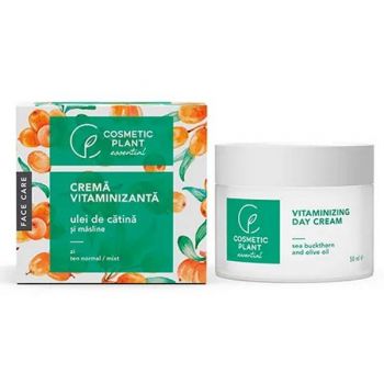 Crema Vitaminizanta de Zi cu Ulei de Catina si Masline Cosmetic Plant, 50ml