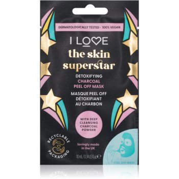 I Love Skin Superstar mască activă și detoxifiantă cu carbon activ
