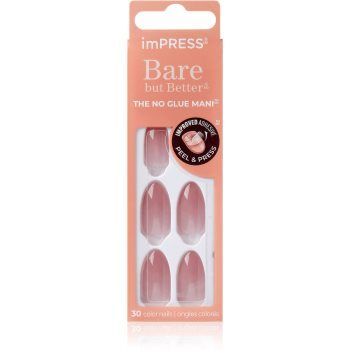 KISS imPRESS Bare but Better unghii artificiale