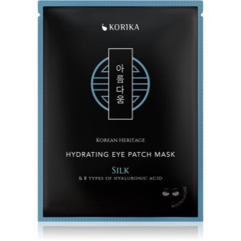 KORIKA Korean Heritage Silk & 8 Types of Hyaluronic Acid Hydrating Eye Patch Mask masca hidratanta zona ochilor