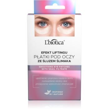 L’biotica Eye Patches Rejuvenating mască pentru ochi, cu efect de netezire extract de melc