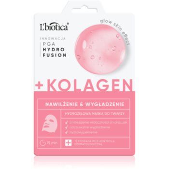 L’biotica PGA Hydro Fusion + Collagen mască intensă cu hidrogel cu efect de netezire