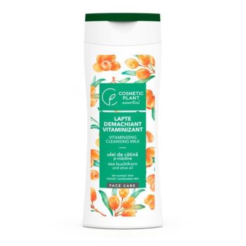 Lapte Demachiant Vitaminizant cu Ulei de Catina si Masline Cosmetic Plant, 200ml