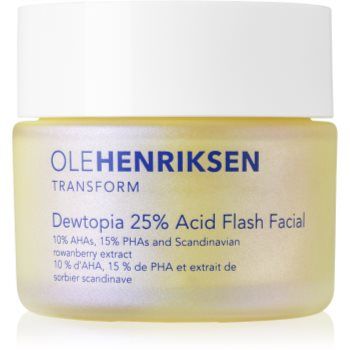 OLEHENRIKSEN Transform Dewtopia 25% Acid Flash Facial masca pentru exfoliere