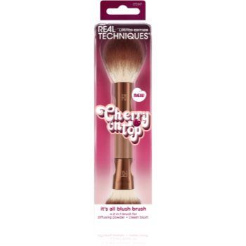 Real Techniques Cherry On Top It´s All Blush Brush perie cu două fețe