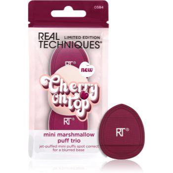 Real Techniques Cherry On Top Mini Marshmallow Puff Trio burete pentru machiaj