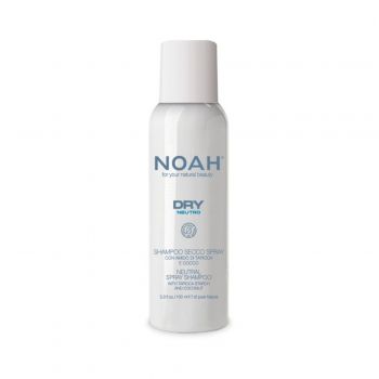 Sampon uscat fara apa, cu amidon de tapioca si cocos, Neutral, Noah, 100 ml