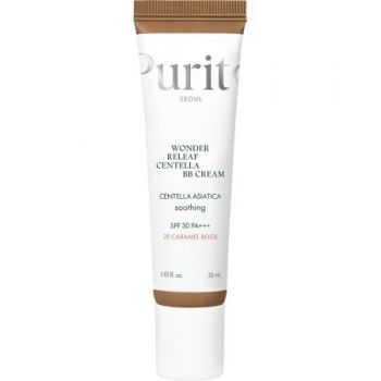 Crema coloranta de fata BB Cream Cica Clearing, Purito (Gramaj: 30 ml, Concentratie: Crema BB, Culoare produse: 29 Caramel Beige)