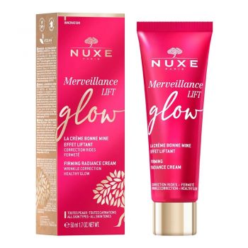 Crema cu efect de lifting pentru o stralucire naturala Nuxe Glow Merveillance Lift, 50 ml