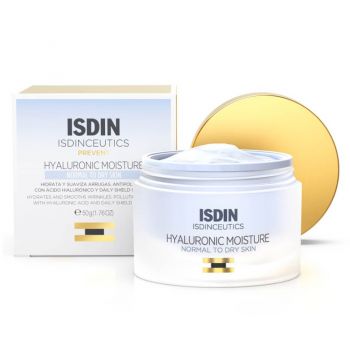 Crema hidratanta cu acid hialuronic pentru ten normal Isdinceutics, Isdin, 50 ml