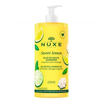 Gel de dus Nuxe Sweet Lemon – Curatare delicata, pentru toate tipurile de piele, 750 ml
