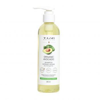 Sampon natural de intarire si hidratare 99% pentru par uscat si deteriorat, T-LAB Organics, 250 ml