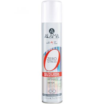 Sampon uscat cu carbune activ ALAMA, Zero Stress, 200 ML