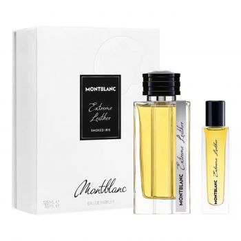 Set cadou Montblanc Extreme Leather, Barbati, Apa de Parfum, 125 ml + 15 ml