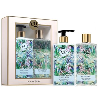 Set cadou Vivian Gray Wild Orhid Lotiune de corp, 350 ml + Gel de dus, 350 ml