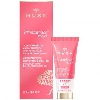 Set Nuxe Crema gel multi-corectoare pentru ten normal-mixt, 40 ml + Balsam de noapte regenerator, 15 ml Prodigieuse Boost, Nuxe
