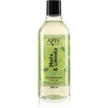Apis Natural Cosmetics Energy Shot Mint & Lime Gel de duș energizant