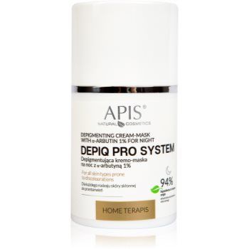 Apis Natural Cosmetics Home TerApis cremă-mască de noapte regeneratoare pentru piele cu hiperpigmentare