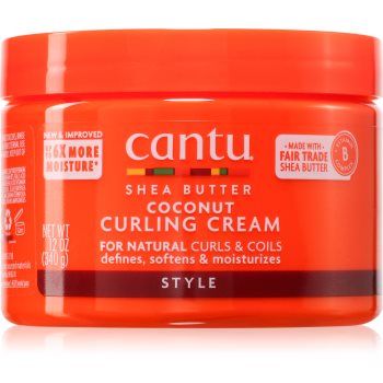 CANTU Shea Butter Curling Cream crema de par pentru fixare și formă