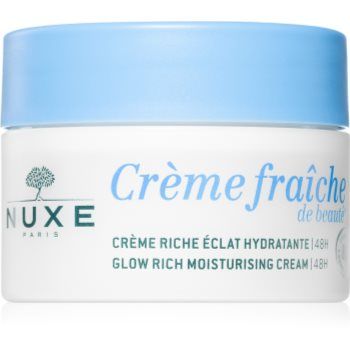 Nuxe Crème Fraîche de Beauté Glow Rich Moisturizing Cream crema de fata hidratanta cu o eficienta de 48 h
