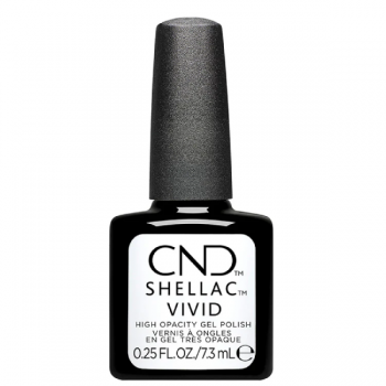 Oja semipermanenta CND Shellac Vivid White Gloves 7.3ml