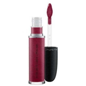 Ruj de buze Mac Retro Matte Liquid Lipcolour, Crowned 128, 5 ml