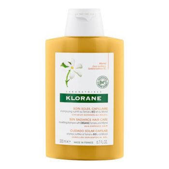 Sampon hranitor pentru parul expus la soare, Klorane, Monoi Y Tamanu, 200 ml