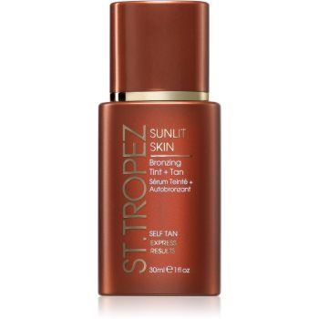 St.Tropez Sunlit Skin Bronzing Tint + Tan crema auto-bronzanta faciale