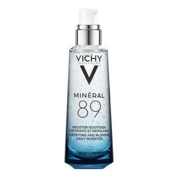 Tratament zilnic pentru fata Vichy Mineral 89 gel cu efect de hidratare, fortifiere si reumplere, cu acid hialuronic, 75 ml