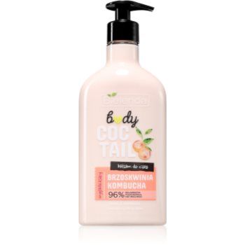 Bielenda Body Coctail Peach + Kombucha loțiune de corp hidratantă cu efect revitalizant