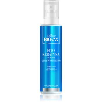 Biovax Liquid Phytokeratin balsam (nu necesita clatire) pentru păr cu volum