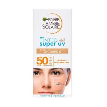Crema colorata cu protectie solara, Garnier Ambre Solaire, Tinted BB Super UV, SPF 50, 50 ml