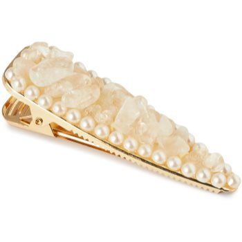 Crystallove Clear Quartz Hair Clip agrafe de par