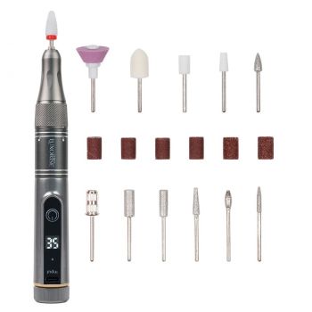 Freza Unghii Portabila DiamondEdge PRO 30.000 RPM - LUXORISE, Grey