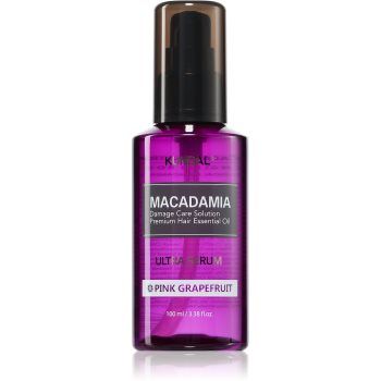 KUNDAL Macadamia Ultra Serum Pink Grapefruit ser ulei regenerator pentru par deteriorat