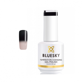 Lac de unghii semipermanent Bluesky UV termic On The Boardwalk Negru 15ml