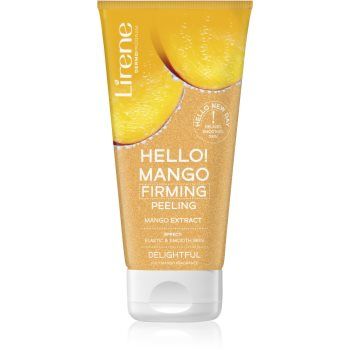 Lirene Hello! Mango gel de dus exfoliant pentru fermitate cu efect de nutritiv