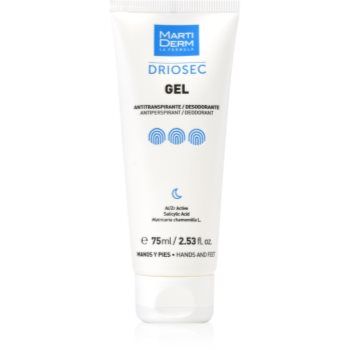 MartiDerm Driosec Gel Antitranspirante gel pentru mâini și picioare, împotriva transpirației excesive
