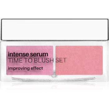 NEO MAKE UP Intense Serum Time To Blush Set fard de obraz sub forma de pudra