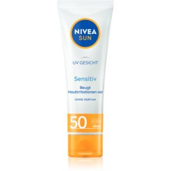 NIVEA SUN Sensitive crema protectoare pentru fata pentru piele sensibilă