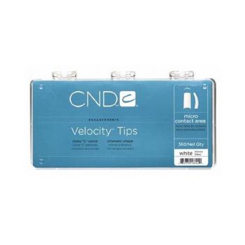 Tips unghii CND Velocity White 360buc