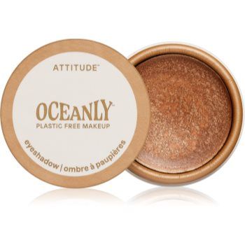 Attitude Oceanly Plastic Free Makeup fard de pleoape cremos cu particule stralucitoare