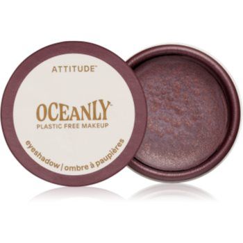 Attitude Oceanly Plastic Free Makeup fard de pleoape cremos cu particule stralucitoare