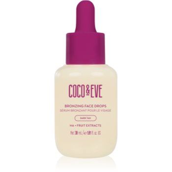 Coco & Eve Sunny Honey Bronzing Face Drops picaturi pentru bronzare faciale