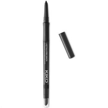 Creion de ochi retractabil, KIKO Milano, Lasting Precision, 2 capete, Negru