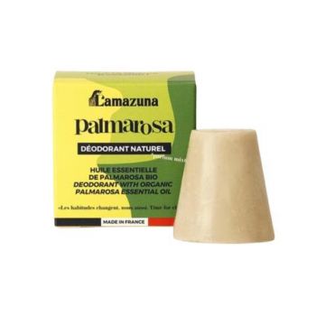 Deodorant solid Palmarosa, pentru piele normala, cu bicarbonat si ulei esential bio, 30 g